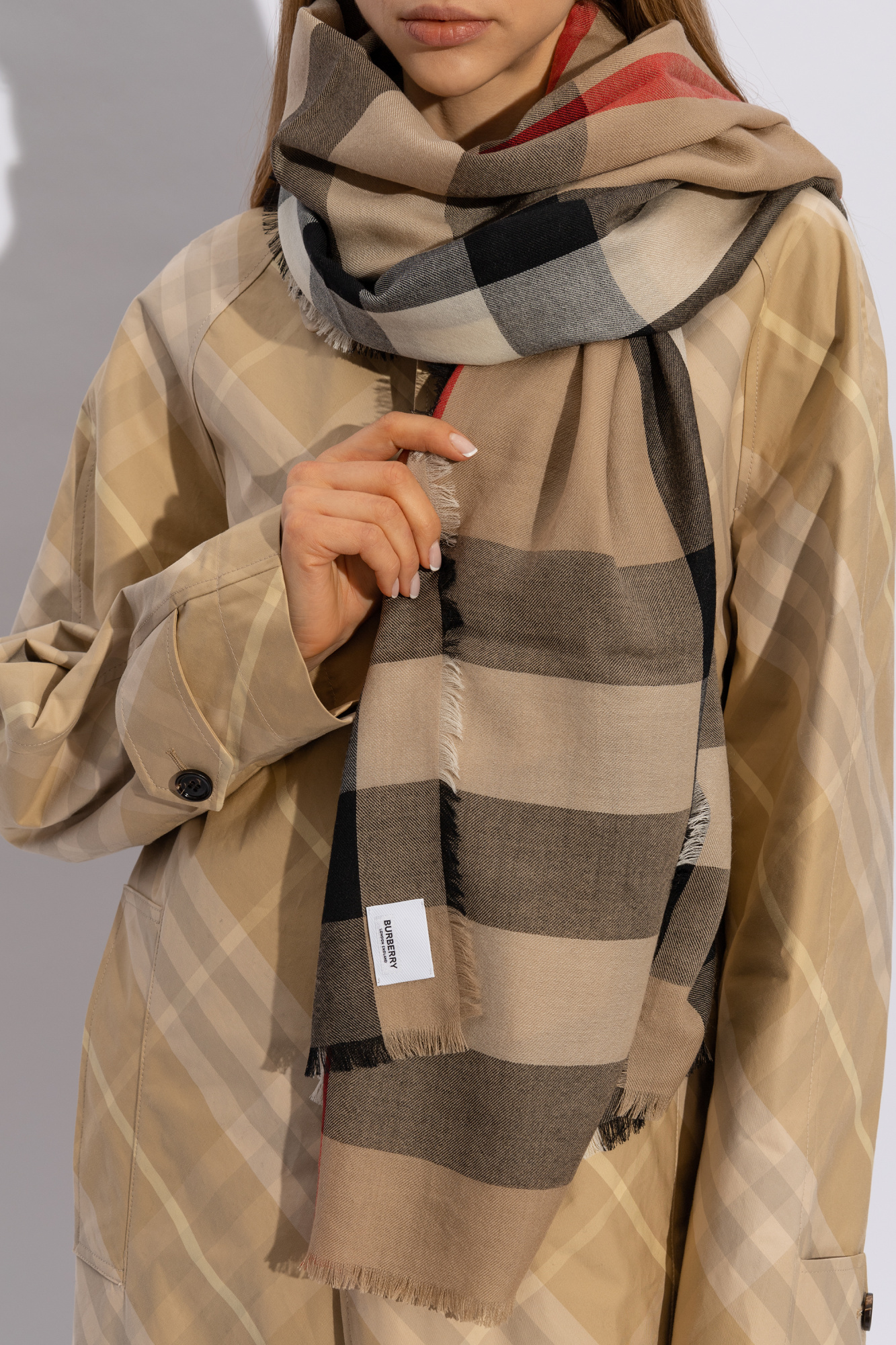 Burberry shawl cashmere online